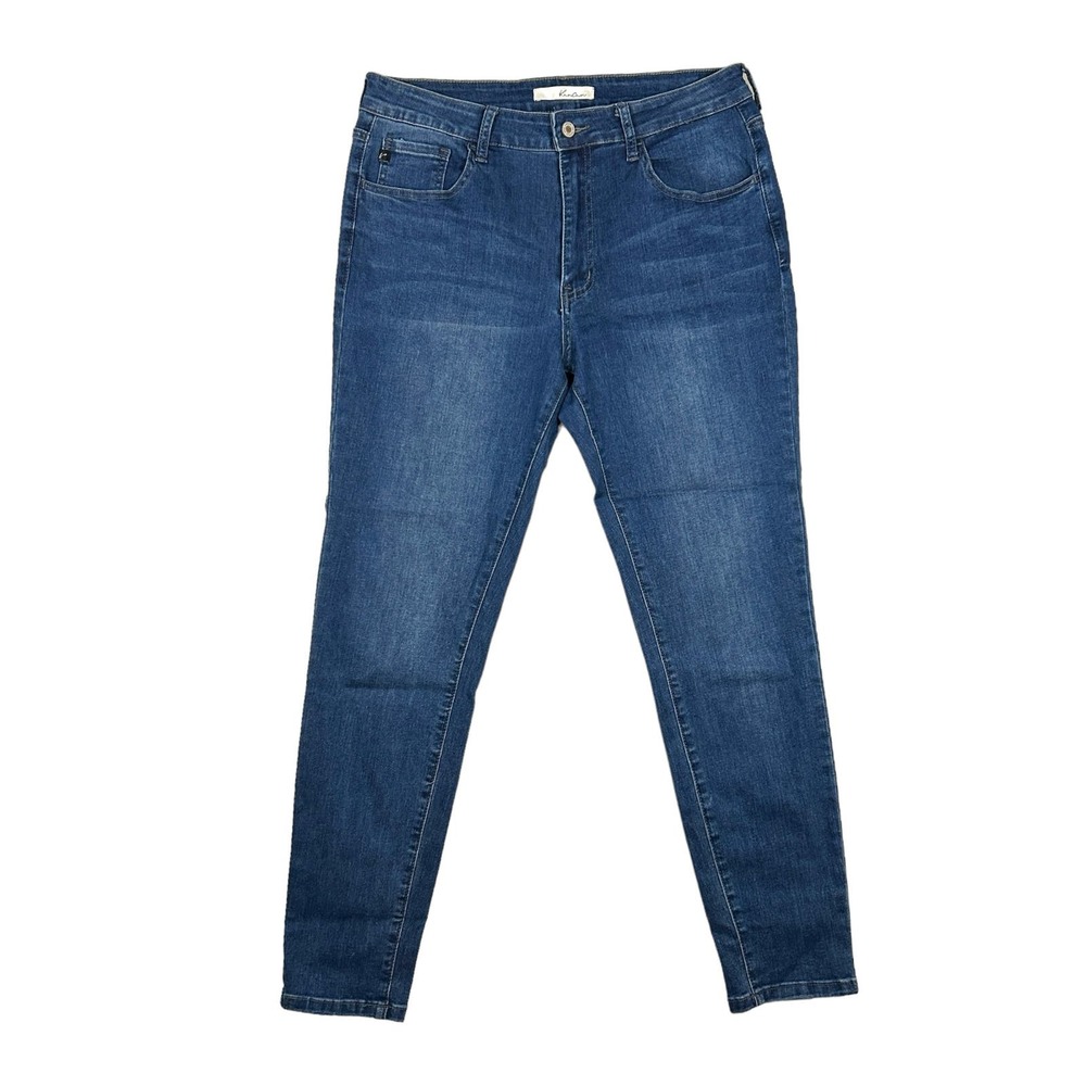 Kancan Size 13/30 Julia High Rise Super Skinny Jean Medium Wash Denim Casual